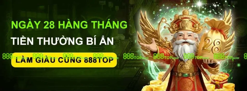 khuyến mãi ngày 28 hàng tháng tại 888top
