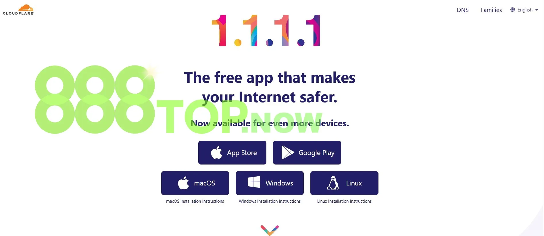 Truy cập link bị chặn bằng warp 1.1.1.1 